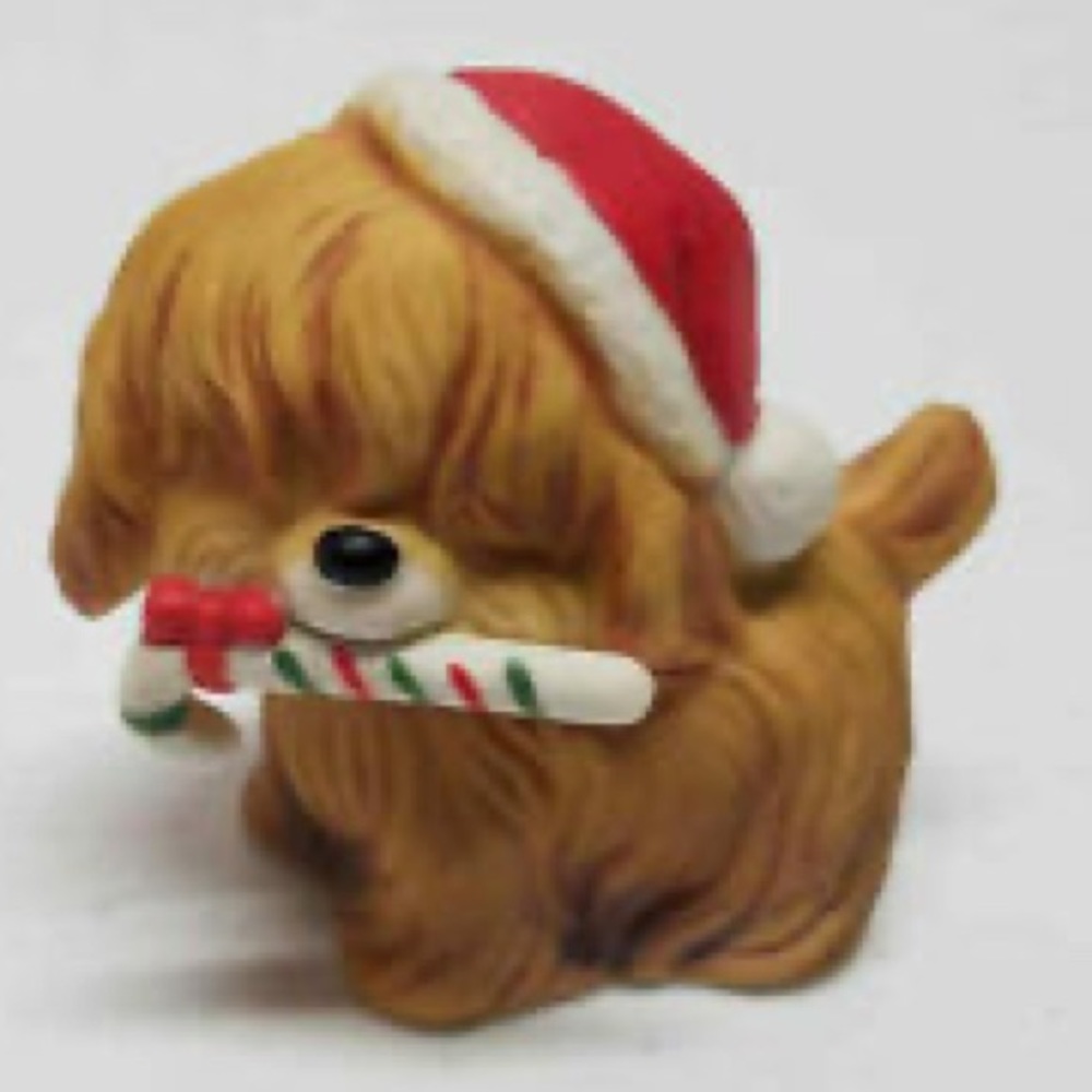 Vintage Lefton ceramic dog figurine